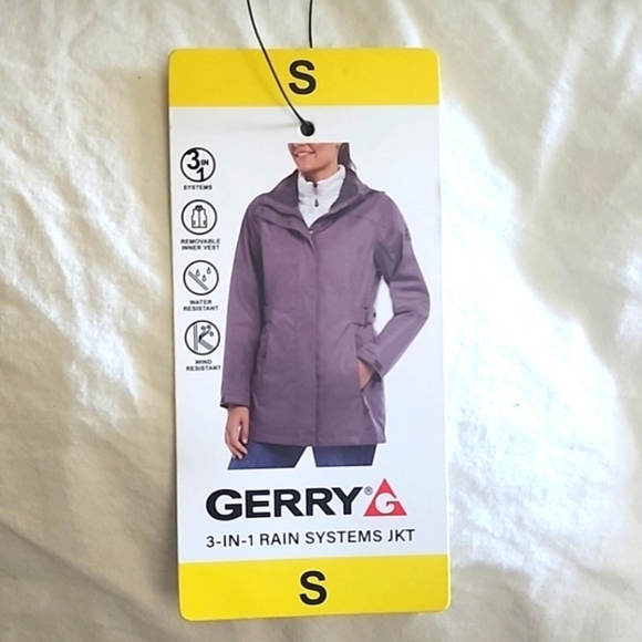 Small 3-in-1 Rain Jacket with Inner Vest | Gerry | NWT - Picture 6 of 6